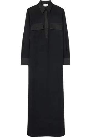 ST. JOHN Langärmeliges Maxikleid