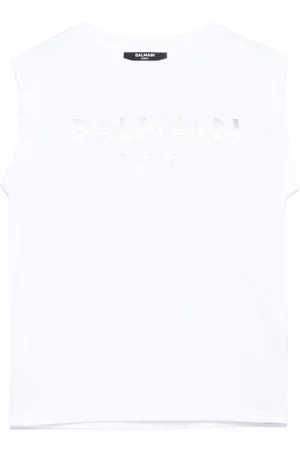 Balmain Tanktop mit gummiertem Logo-Print