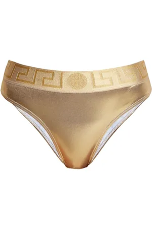 VERSACE Metallic-Bikinihöschen