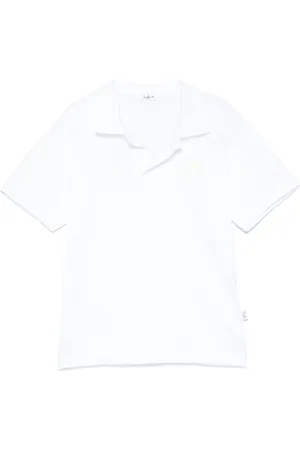 Il gufo Poloshirt mit Palmenstickerei