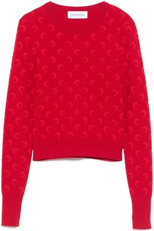 Marine Serre Pullover aus Moon-Jacquard