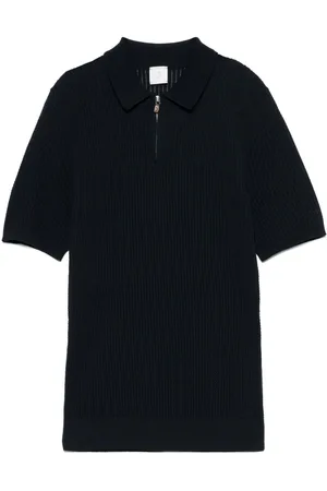 ELEVENTY Poloshirt aus geripptem Strick