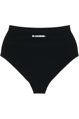 Jil Sander Bikinihöschen mit Logo-Print