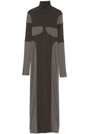 Nanushka Maxikleid im Patchwork-Look