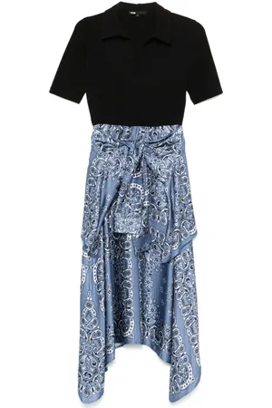 Maje Midikleid mit Einsätzen
