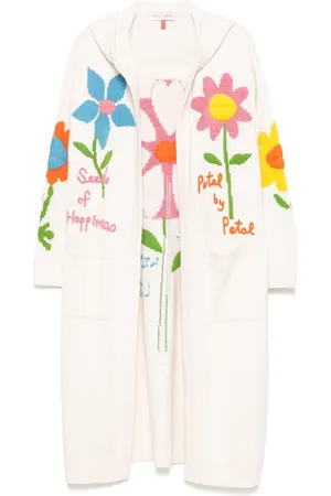 MIRA MIKATI Cardigan mit Blumenstickerei