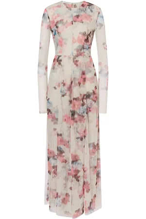 Serafini Maxikleid mit Blumen-Print