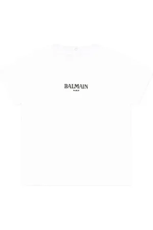 Balmain T-Shirt mit Logo-Stickerei