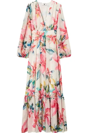 Twin-Set Maxikleid mit Blumen-Print