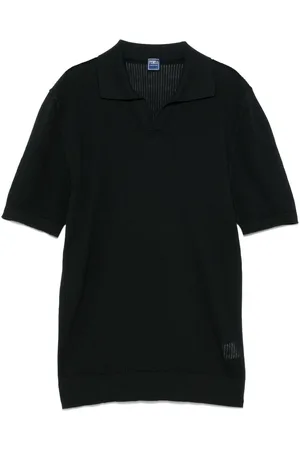 FEDELI Geripptes Poloshirt
