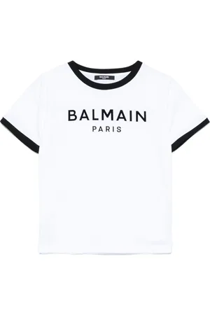Balmain T-Shirt mit Logo-Applikation