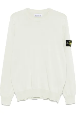 Stone Island Pullover mit Kompass-Patch