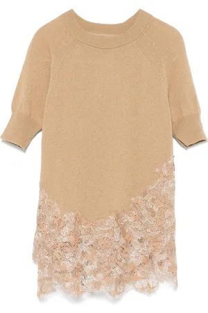 ERMANNO SCERVINO T-Shirt mit Spitzendetail