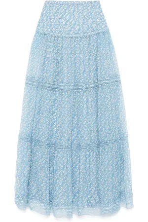 ERMANNO SCERVINO Valencienne Maxirock mit Spitzendetail