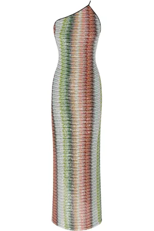 Missoni Einschultriges Maxikleid