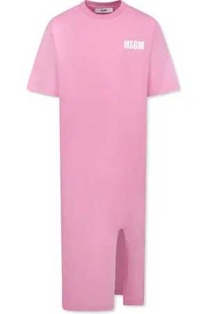Msgm Kleid mit Logo-Print