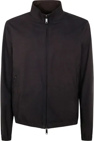 Ermenegildo Zegna Klassische Lederjacke