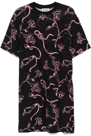 Moschino Midikleid mit Blumen-Print