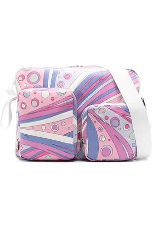 PUCCI Junior Wickeltasche mit Fontane-Print