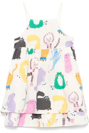 Stella McCartney Kleid mit Illustration-Print