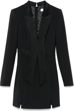 Elisabetta Franchi Krepp-Minikleid mit Satinrevers