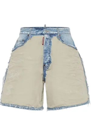 Dsquared2 Jeans-Shorts mit Einsätzen