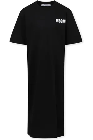 Msgm Kleid mit Logo-Print