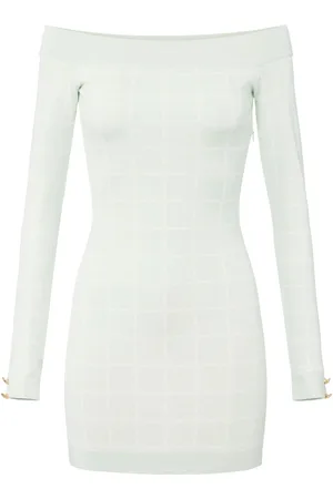 Elisabetta Franchi Kleid mit Logo-Jacquard