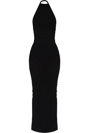 MISBHV Maxikleid in Lochstrick