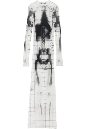 Jean Paul Gaultier Squeletor Maxikleid