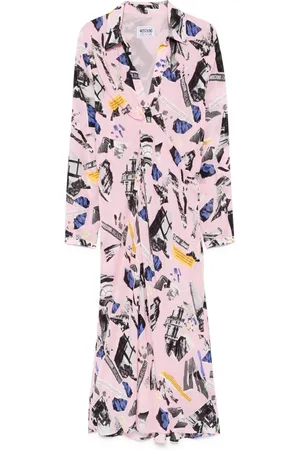 Moschino Maxikleid aus Krepp