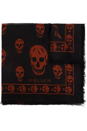 Alexander McQueen Schal mit Totenkopf-Print