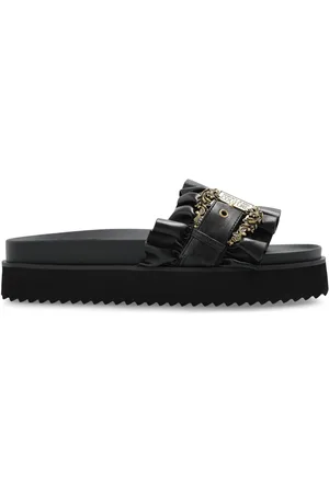 VERSACE Pantoletten mit Logo-Gravur
