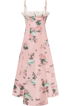 Serafini Kleid mit Blumen-Print