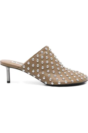 Jil Sander Mules mit Nieten 50mm