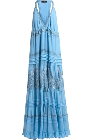 Etro Kleid mit Blumenstickerei