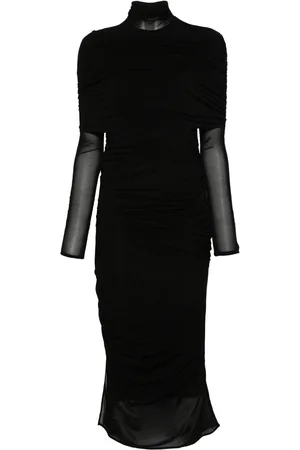MUGLER Midikleid mit Raffungen