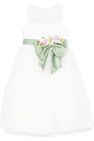 COLORICHIARI Kleid mit Oversized-Schleife