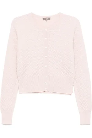 N.PEAL Cardigan mit Ziernähten