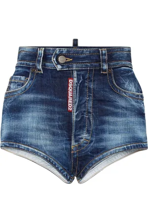 Dsquared2 Ausgeblichene Jeans-Shorts