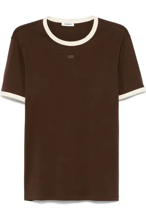 Sandro T-Shirt mit Kontrastdetails