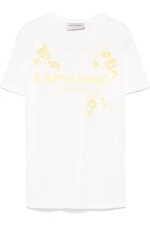 Ermanno Firenze T-Shirt mit Pailletten