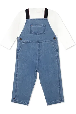 Tommy Hilfiger Jeans-Latzhose mit Kontrastriemen