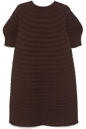 PLEATS PLEASE ISSEY MIYAKE Midikleid aus Pilzstrick