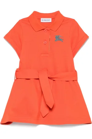 Burberry Kleid mit Equestrian Knight-Stickerei