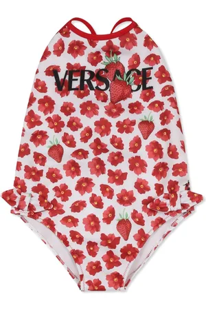 VERSACE Badeanzug mit Blumen-Print