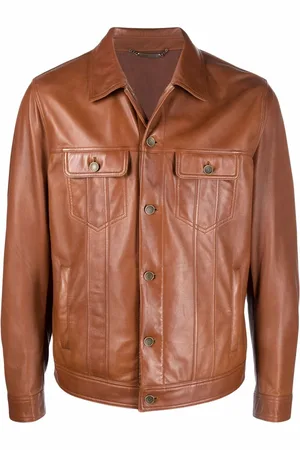 Dolce & Gabbana Lederjacke mit Knöpfen