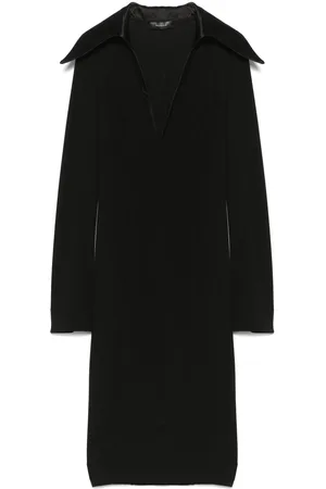 MUGLER Midikleid mit Stehkragen