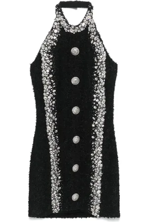 Balmain Minikleid mit Kristallen
