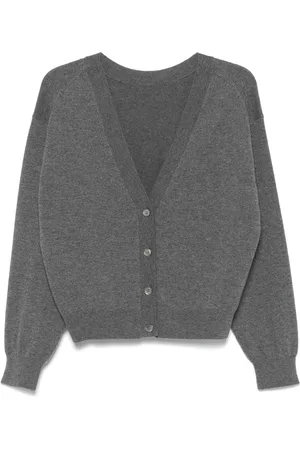 Rohe Cardigan mit V-Ausschnitt